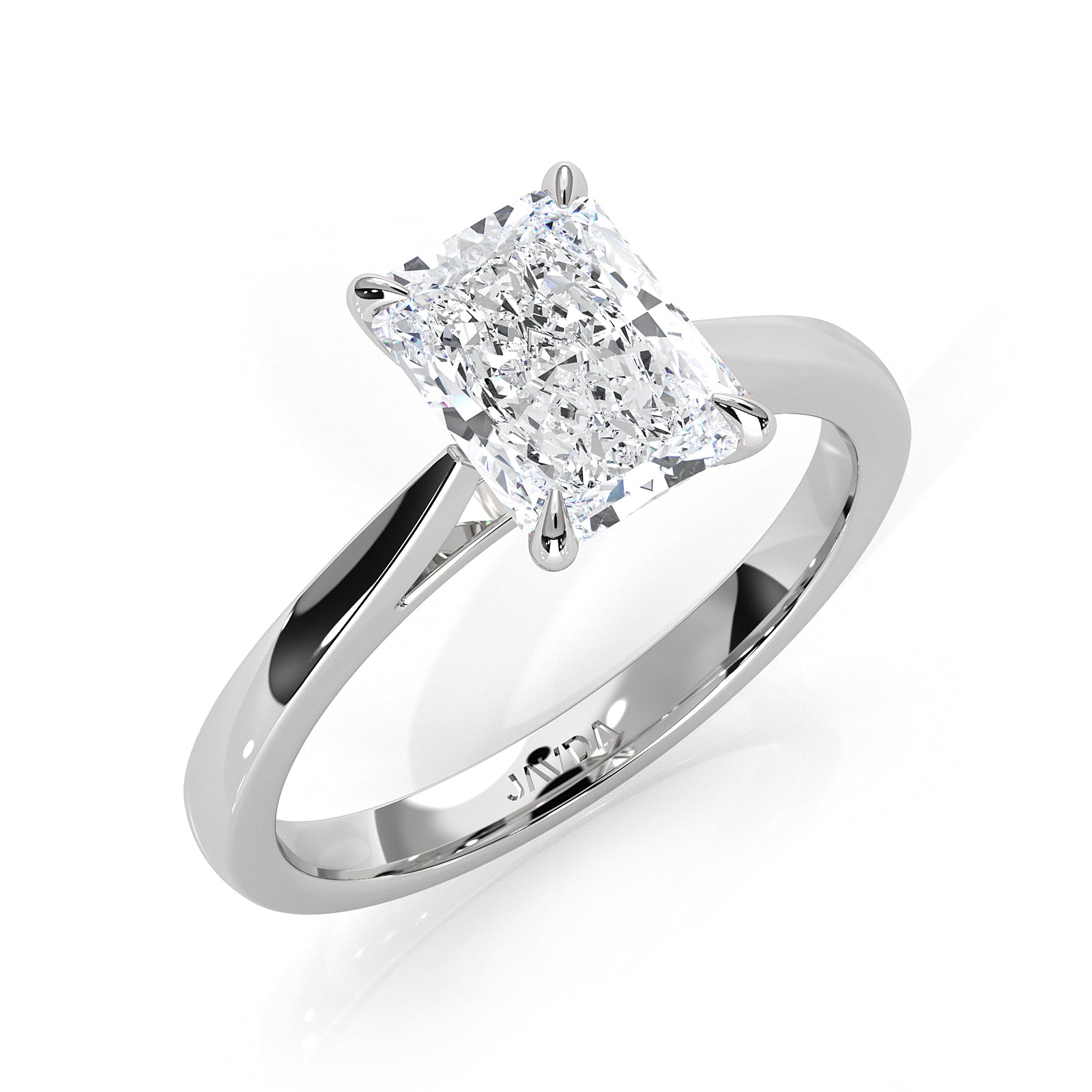 4.5g Princess Prong Setting Lab Grown Diamond Engagement Solitaire Ring IGI Certified 1.00 Ctw.